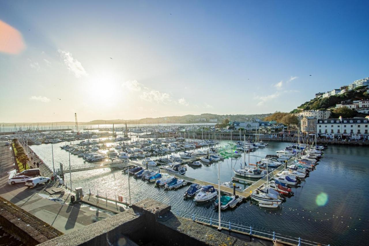 Elegant Fresh Spacious Two Bed Apartment - Juliet Balcony - Sea, Marina, Harbour Views, English Riviera Clock Tower Torquay Exteriör bild